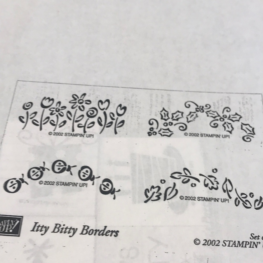 Stampin up. Itty bitty boarders 2002